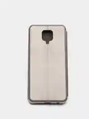 Серебряный чехол-книжка Xiaomi Redmi Note 9 Pro / Note 9s / Note 9 Pro Max, Сяоми Редми Нот 9 Про, 9с