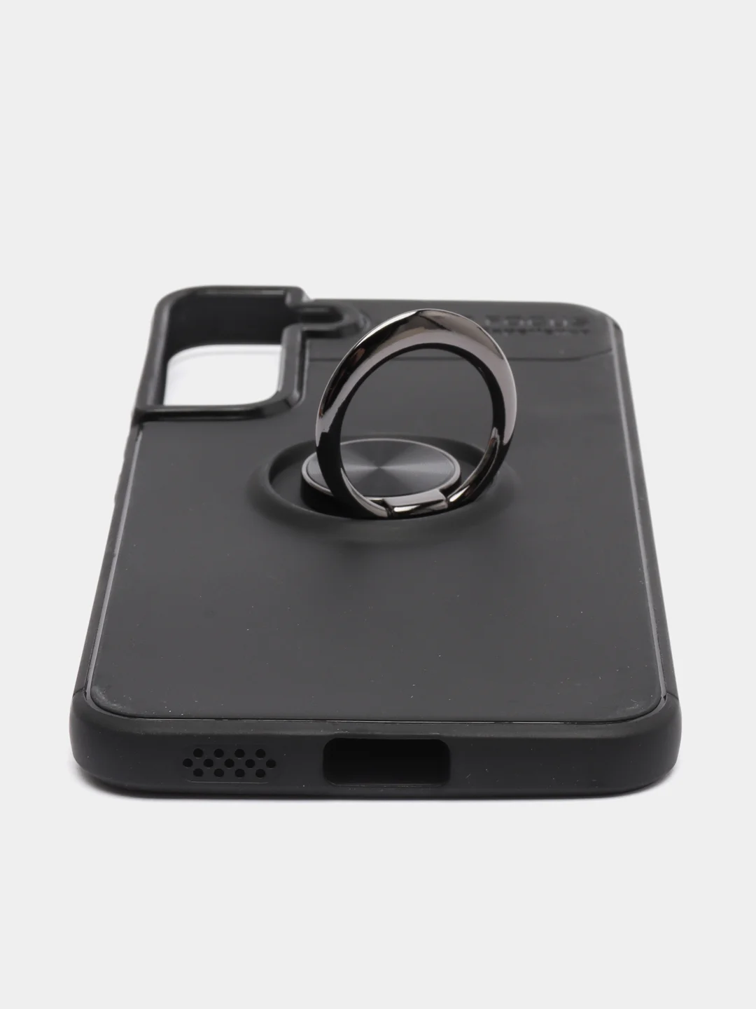 Черный чехол для Samsung S22 Plus, с кольцом