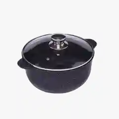 Черный кастрюля Гардарика 1706-04-10 с крышкой "Орион" 6 л