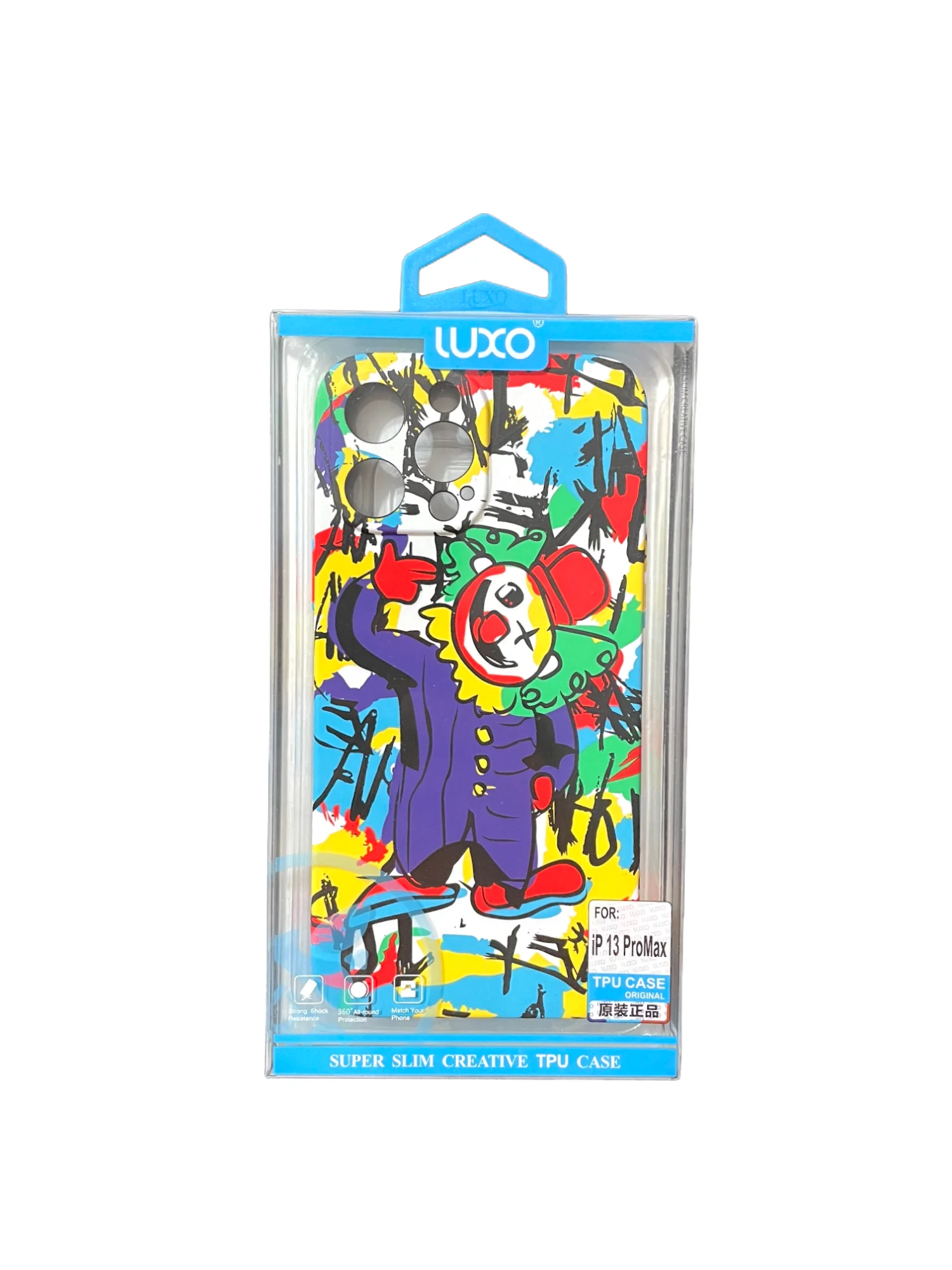 Светящийся чехол-накладка LUXO для iPhone 13 Pro с флуоресцентным рисунком KAWS