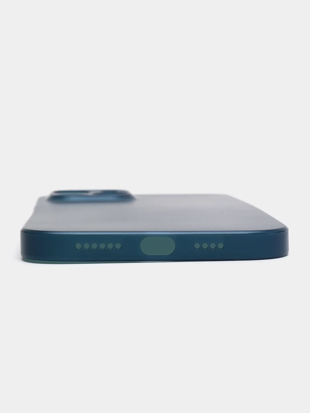 Синий меланж ультратонкий чехол для iPhone 11, 12, 12 pro, 12 pro max, 13, 13 pro, 13 pro max