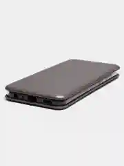 Серебряный чехол книжка Samsung Galaxy A03 Core с функцией подставки