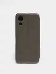 Серебряный чехол книжка Samsung Galaxy A03 Core с функцией подставки
