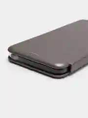 Серебряный чехол книжка Samsung Galaxy A03 Core с функцией подставки