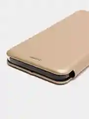 Золотой чехол книжка Samsung Galaxy A03 Core с функцией подставки