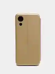 Золотой чехол книжка Samsung Galaxy A03 Core с функцией подставки