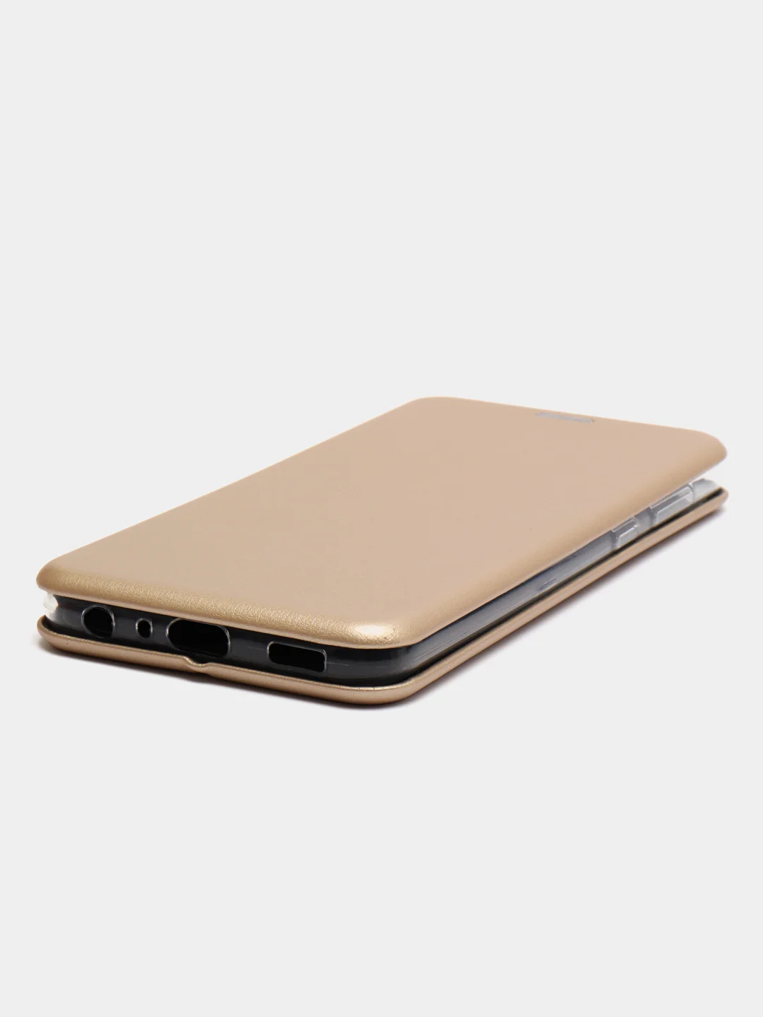 Золотой чехол книжка Samsung Galaxy A03 Core с функцией подставки