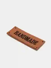 Угольный бирка-нашивка HANDMADE