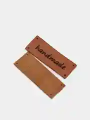 Угольный бирка-нашивка HANDMADE