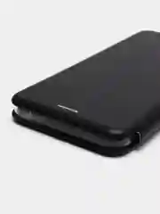 Черный чехол книжка Samsung Galaxy A03 Core с функцией подставки