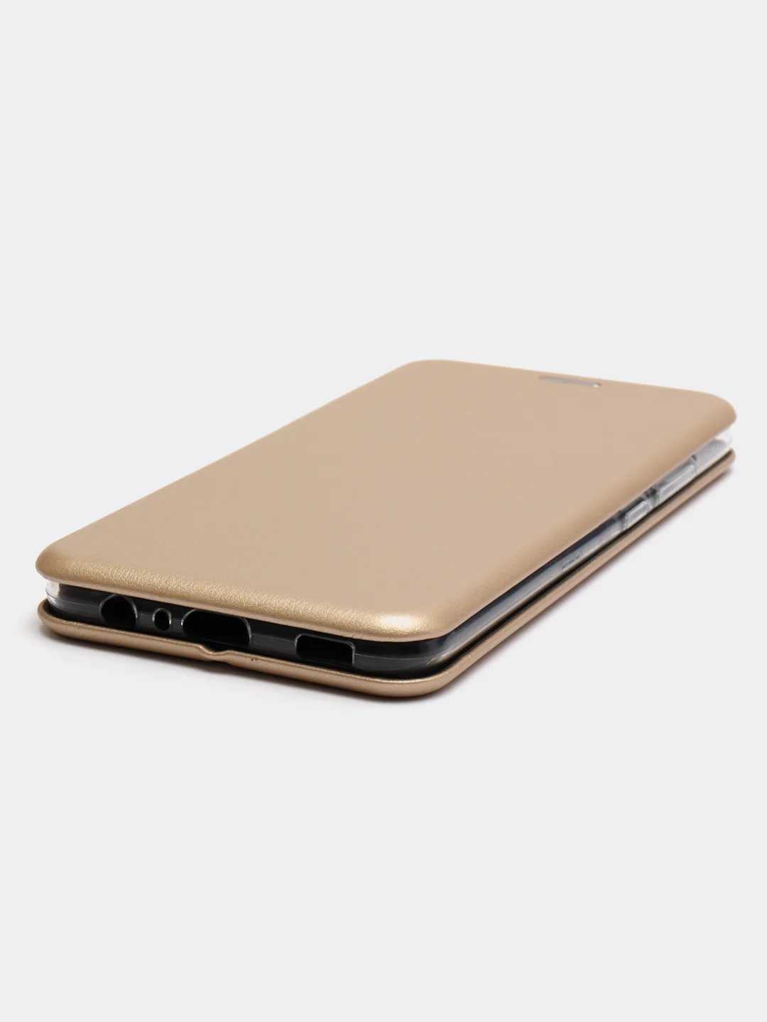 Золотой чехол-книжка для Samsung Galaxy A03 (Самсунг А03)