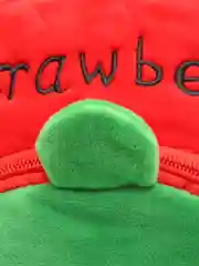 Красный детский плюшевый рюкзак