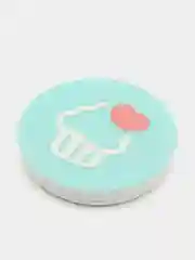 Бирюзовый попсокет Popsocket держатель для телефона и наушников. Сердце, губы, поцелуй, любовь
