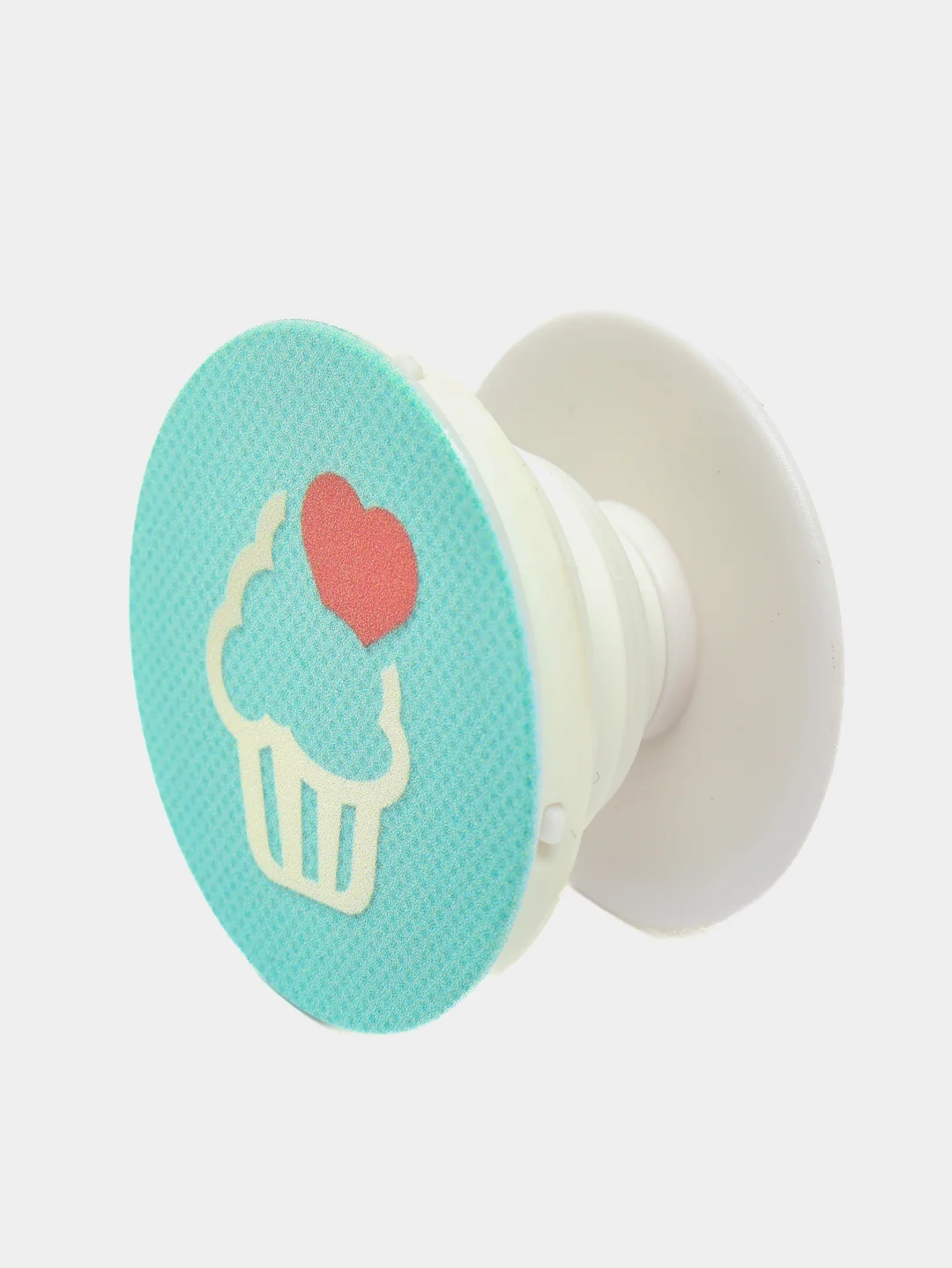 Бирюзовый попсокет Popsocket держатель для телефона и наушников. Сердце, губы, поцелуй, любовь