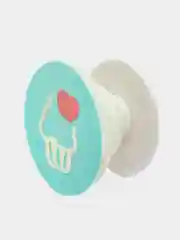 Бирюзовый попсокет Popsocket держатель для телефона и наушников. Сердце, губы, поцелуй, любовь