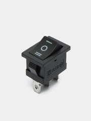 Переключатель KCD1-603-C B/3P on-off-on черный, 6A 250VAC, 3 контакта