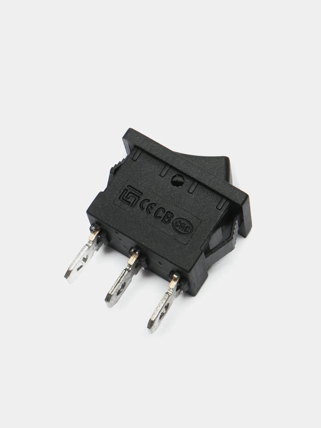 Переключатель KCD1-603-C B/3P on-off-on черный, 6A 250VAC, 3 контакта