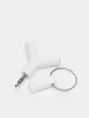 Аудио разветвитель 3.5 мм Y-образный, сплиттер mini Jack 3.5 mm. цвет белый