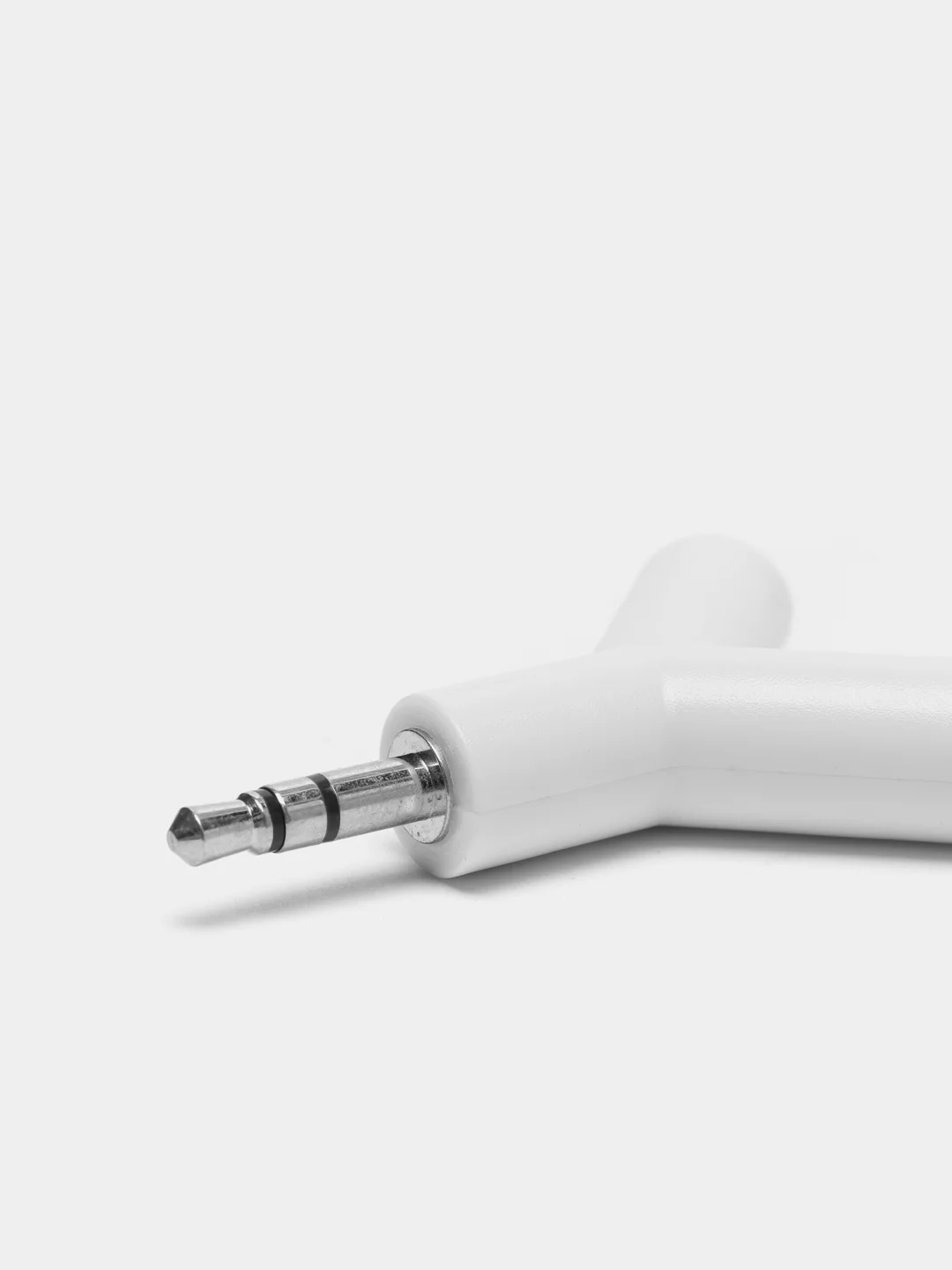 Аудио разветвитель 3.5 мм Y-образный, сплиттер mini Jack 3.5 mm. цвет белый