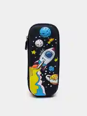 Черный пенал   с 3D рисунком