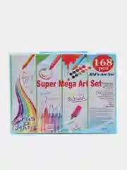 Синий набор для рисования Super Mega Art Set, 168 предметов
