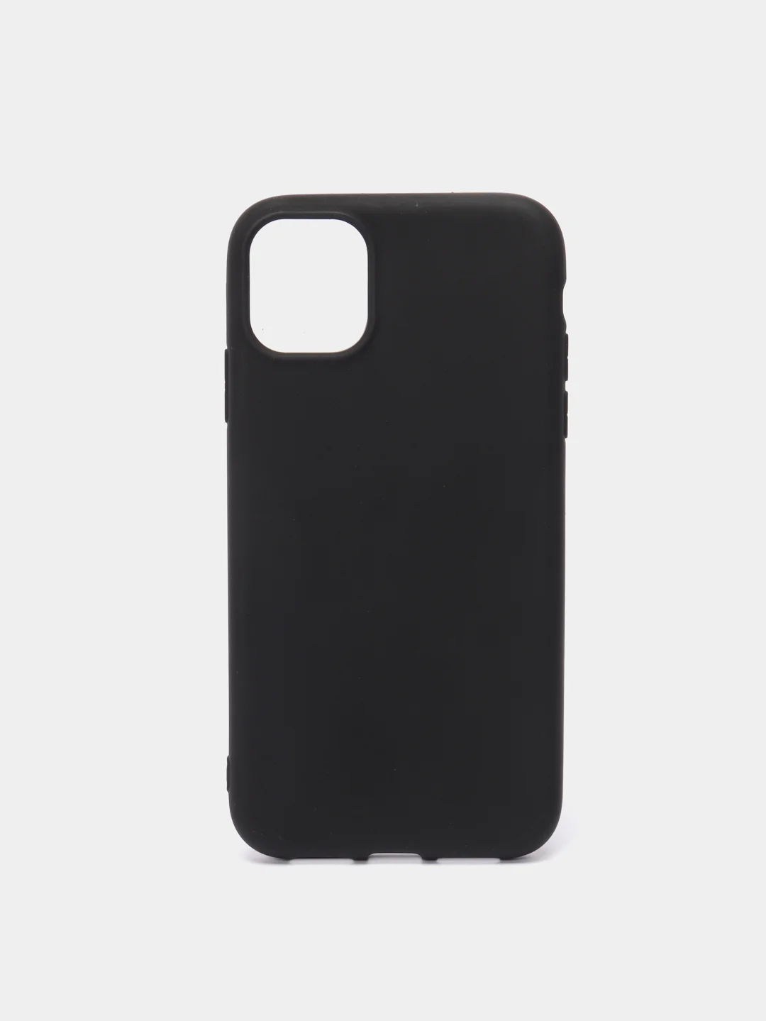 Силиконовый чёрный матовый чехол для iPhone 11 Pro Max, 12 Pro Max, 13 Pro Max, 14 Plus