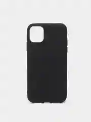 Силиконовый чёрный матовый чехол для iPhone 11 Pro Max, 12 Pro Max, 13 Pro Max, 14 Plus