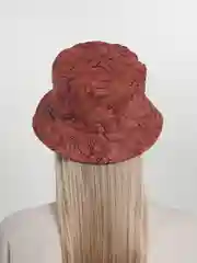 Багровый летняя панама (шляпа) с пальмовым рисунком,  унисекс