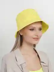 Желтый панама из хлопка