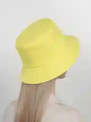 Желтый панама из хлопка
