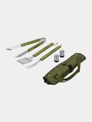 Набор Boyscout: сумка-фартук, вилка, лопатка, щипцы, солонка, перечница