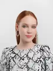 Бежевый серьги женские
