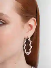 Бежевый серьги женские