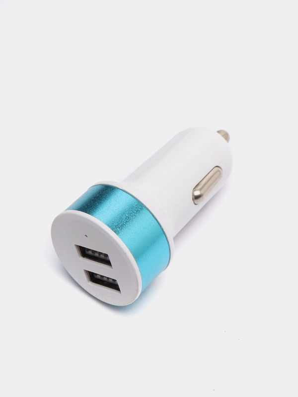 Автомобильное зарядное устройство АЗУ 2 USB (2.1A/1.0A), адаптер питания в авто белый