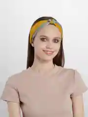 Желтый повязка-ободок на голову