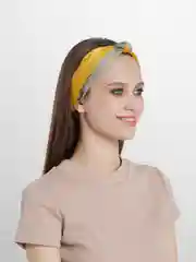 Желтый повязка-ободок на голову