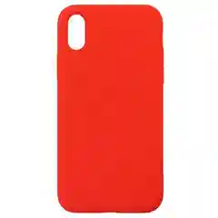 Красный чехол Silicone Case для iPhone X/XS