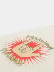 Небесно-голубой шапка банная с надписью