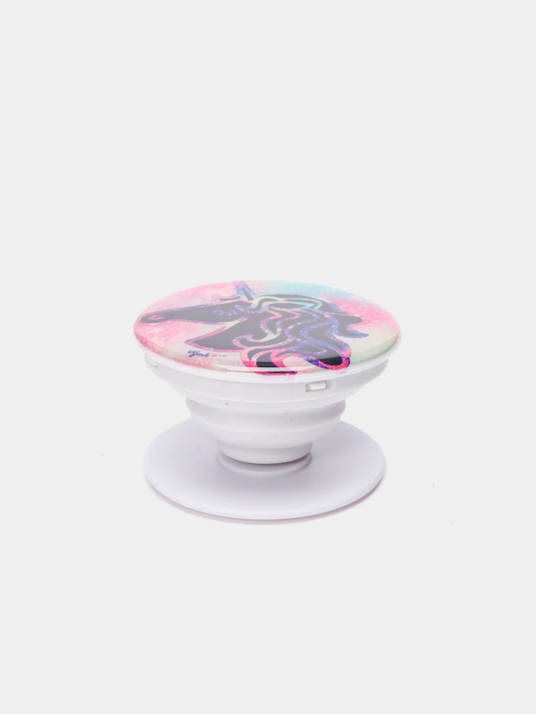 Кораллово-розовый попсокет - подставка для телефона, popsocket (единороги)