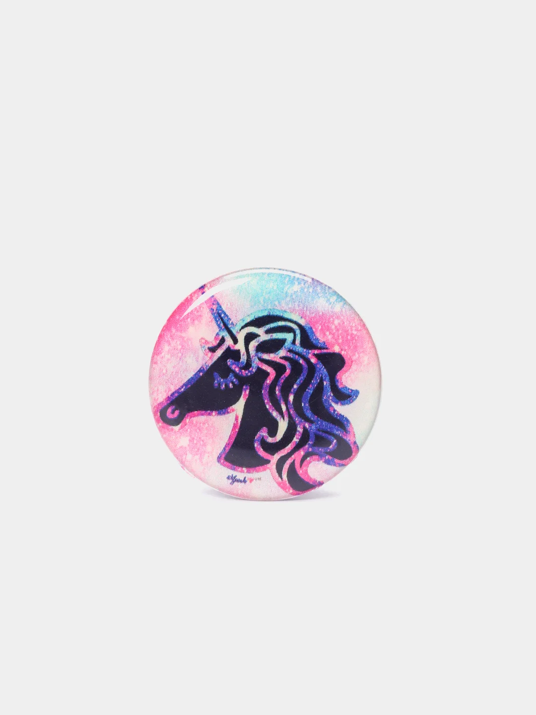 Кораллово-розовый попсокет - подставка для телефона, popsocket (единороги)