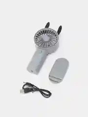 Серый портативный мини-вентилятор с USB зарядкой