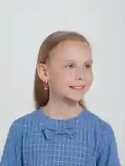 Алый серьги "Фрукты" для девочек