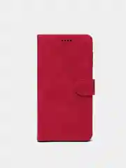 Фуксия кожаный PU чехол книжка Samsung Galaxy A12 / M12 , Самсунг Галакси А12/ М12