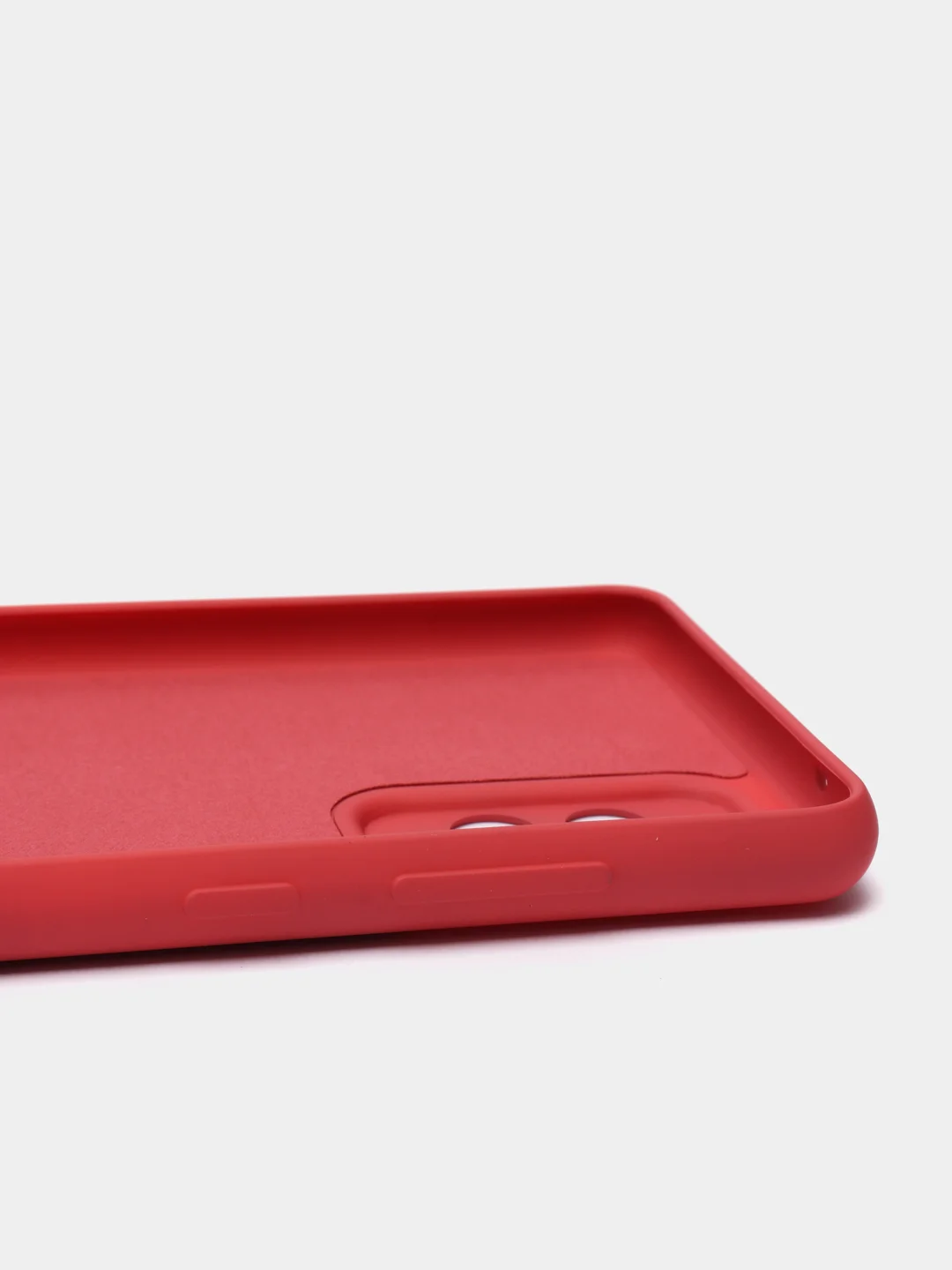 Багровый чехол Silicone Case для Samsung Galaxy A72 с защитой камеры