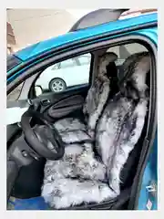 Серебряный меховые накидки на сиденье автомобиля из австралийской овчины, 1 штука