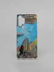 Небесно-голубой чехол Samsung Galaxy A32 4G чехол силиконовый с рисунком (Самсунг Галакси А32)