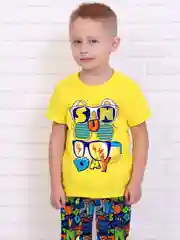 Желтый костюм с шортами для мальчика "Боб"