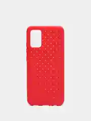 Красный чехол Samsung Galaxy A02S, Самсунг Галакси А02с плетеный силиконовый