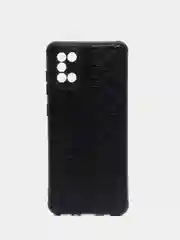 Угольный чехол Samsung Galaxy A31, Самсунг Галакси А31 из эко кожи Baseus