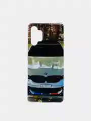 Фиолетовый чехол Samsung Galaxy A32 4G чехол силиконовый с рисунком (Самсунг Галакси А32)